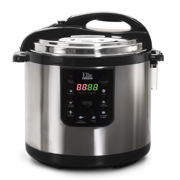 Elite by MaxiMatic 10Quart Electric Pressure Cooker & Reviews Wayfair